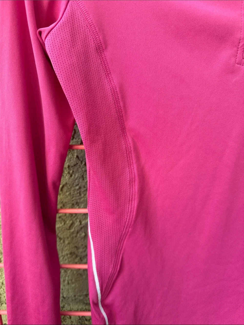Champion Women's Long-Sleeve Hot Pink Quarter-Zip Performance Top
